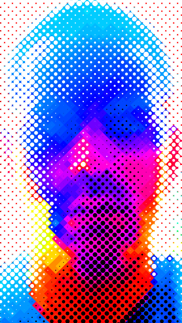 Self portrait pixelated