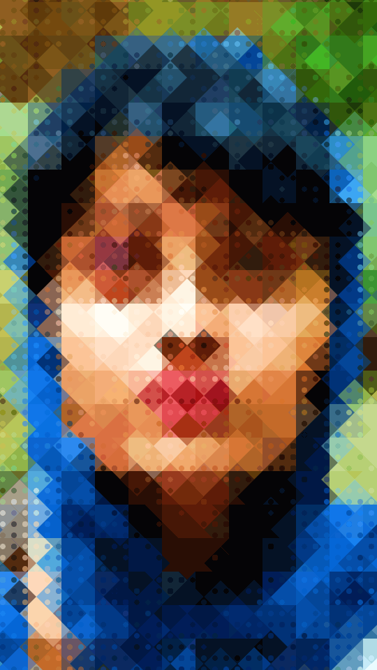 Pixelated portrait